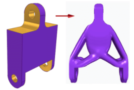 Optimisation Topologique d'une pièce en cours de création