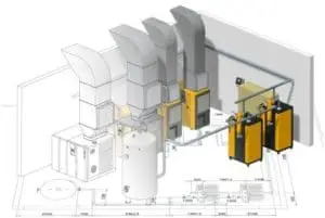 conception cao 3d de gaines de section rectangulaires