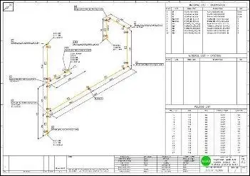 Dessin Isométrique tuyauterie plan isométrique