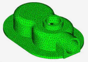 représentation maillée dans solid edge