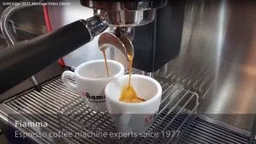 Référence solid edge : fiamma, réalisation de machines à café pour professionnels