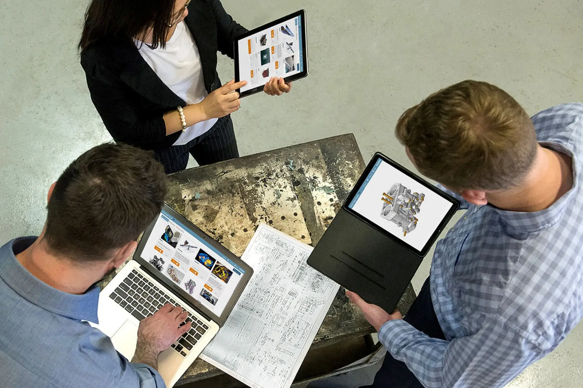 collaboration en conception cao mecanique